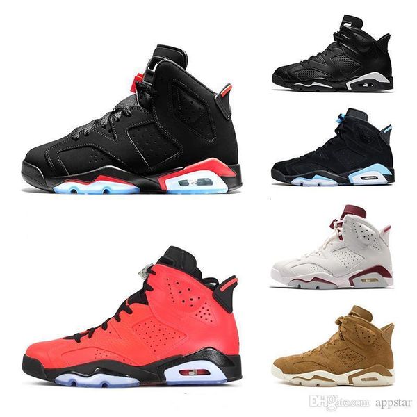 

boxbasketball with 6 6s mens 2019 shoes unc sport blue black cat white infrared angrybull maroon mens trainer sports sneakers size 7-13