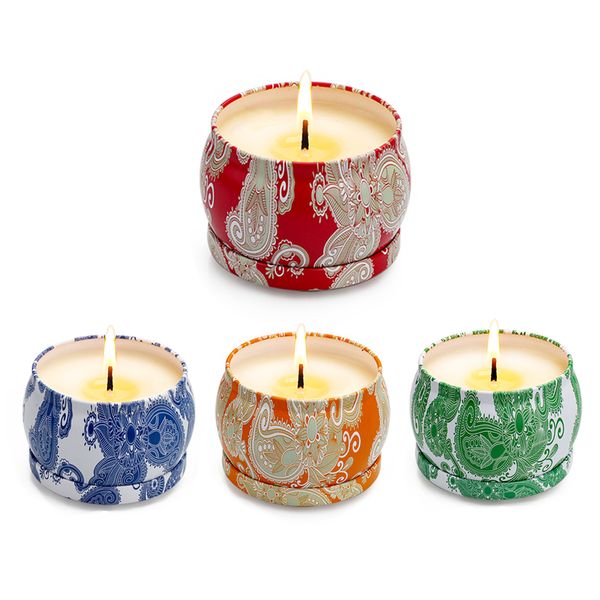 

aromatherapy candles cup tinplate aromatherapy iron box candle scented candle home garden decoration wax birthday party wedding candle
