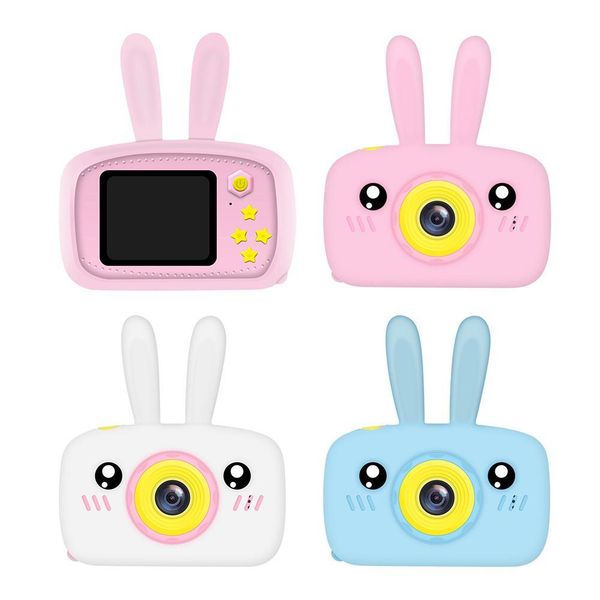 

12mp mini children camera toy digital video p camera with rabbit silicone case new year gift mini camera toys for kids