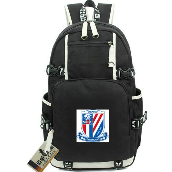 

greenland backpack shanghai shenhua club fans day pack football school bag soccer packsack computer rucksack sport schoolbag outdoor daypack