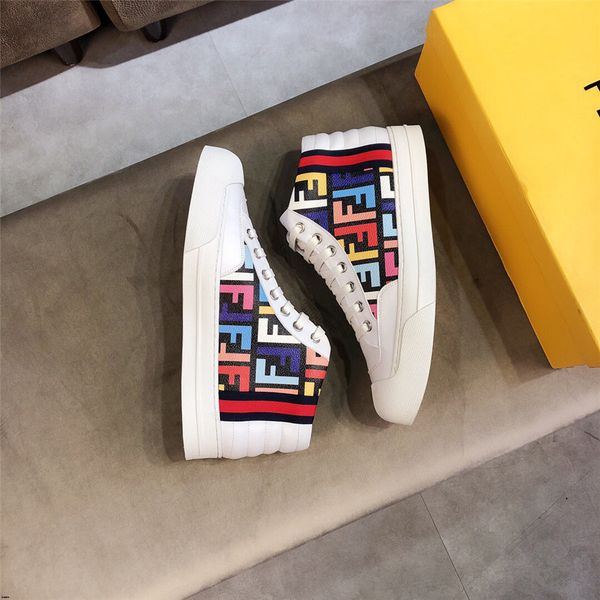 

20ss men casual shoes lac-up men shoes winter fashion female clunky sneaker casual platform high help dad shoes size 38-45, Black