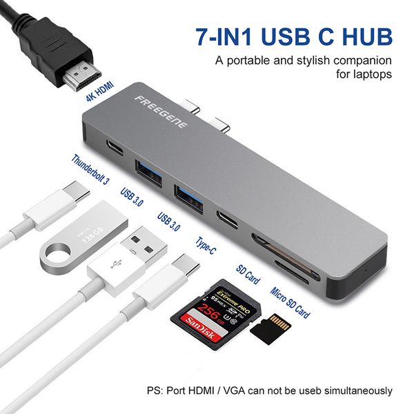 Usb c hub with pd