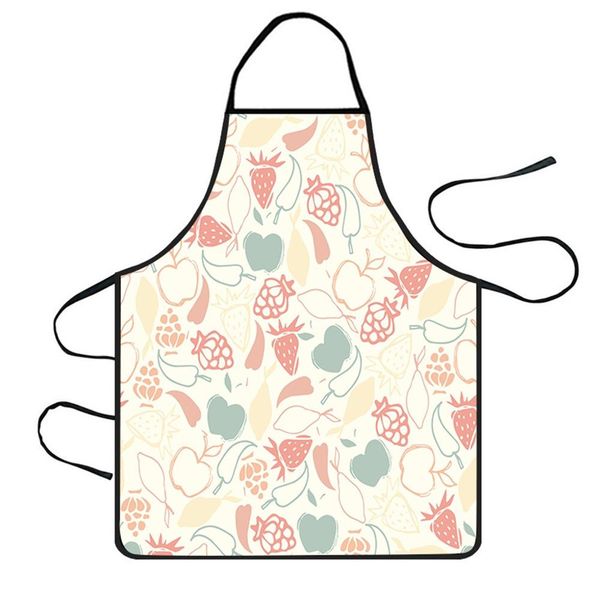 

new home women waterproof cute cartoon kitchen restaurant cooking bib apron aprons plastic cover for kichen accessories bb4