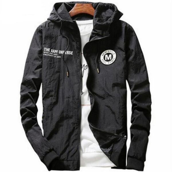 

mens autumn jacket 2017 new man thin spring jackets european style fashion slim casual male coat white/black men hooded jacket, Black;brown