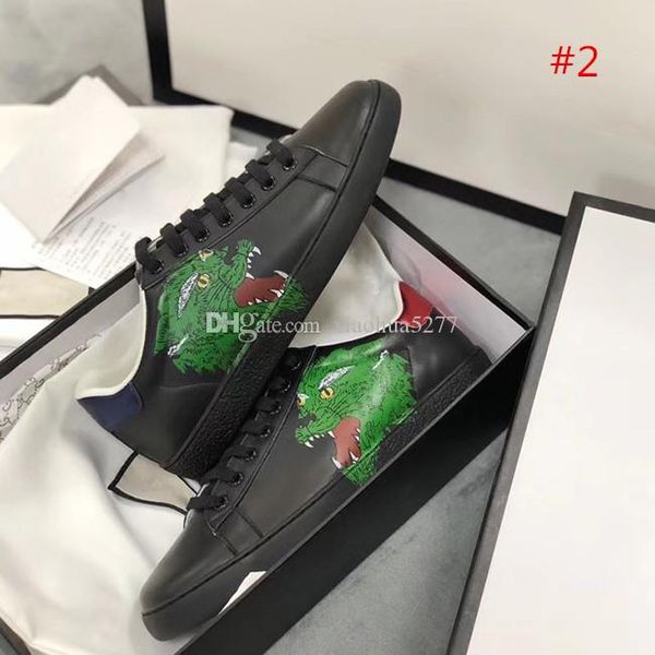 

fashion quality new arrival fashion men women casual shoes luxury designer sneakers shoes genuine leather bee embroidered size35, Black