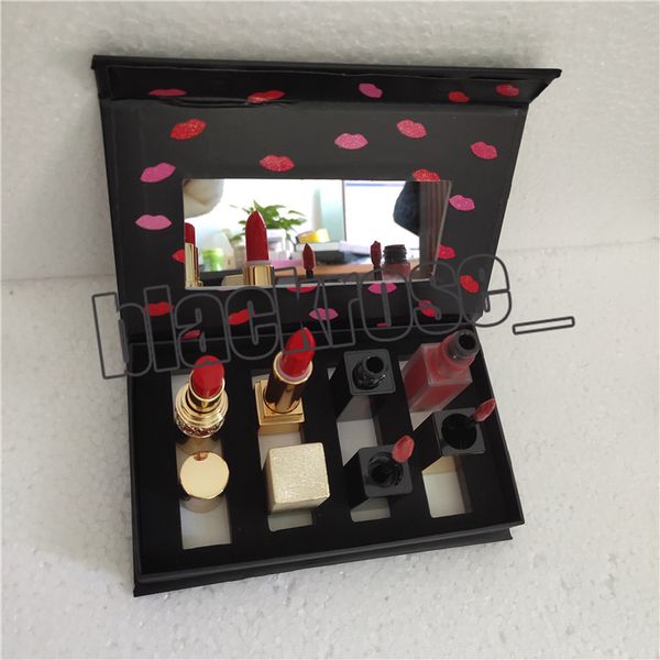 

Известный Y бренд макияж губ набор матовая жидкая помада блеск для губ Блеск для губ 4 в 1 косметический комплект бесплатная доставка