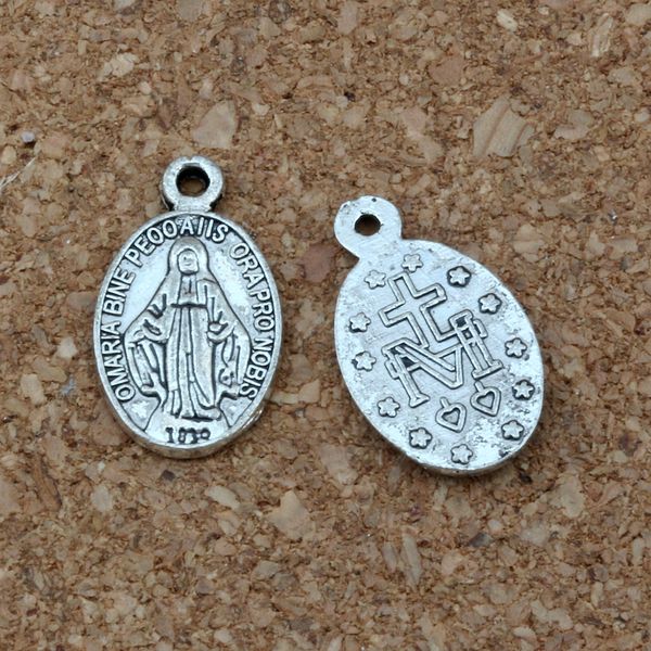 

catholic icon religious medal san benito alloy charm pendant jewelry diy 10x17.2mm 150pcs/lot antique silver a-385, Bronze;silver