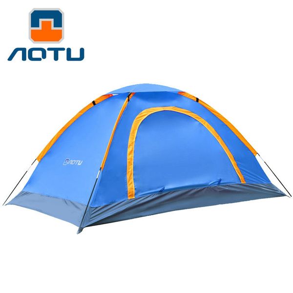 

1-2persons couple outdoor double open door adhesive tent 2 people camping tent beach have many colors for choose