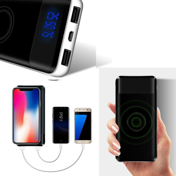 

portable lcd display dual usb ports power display power 2a general 2a bank for 10000ah 2a phone powerbank