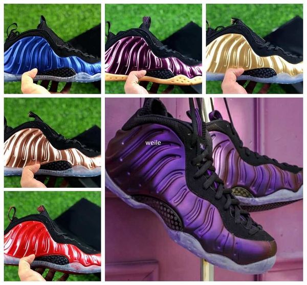 

basketball shoes penny hardaway for men sports sneakers foam one eggplant purple mens night maroon gum brown sport sneakers 41-47