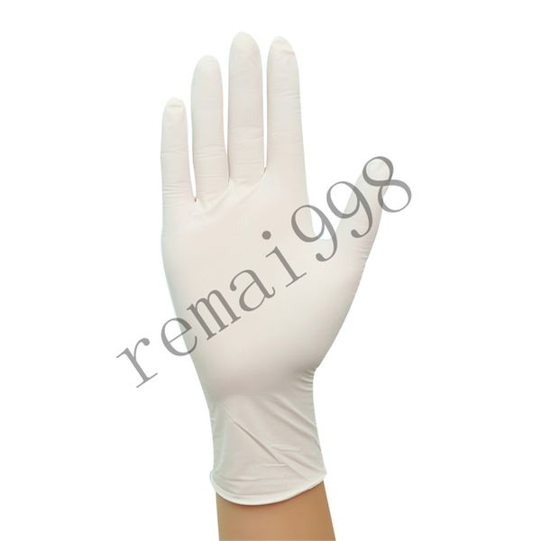 

белые 50 одноразовых нитриловых латексных перчаток 3 вида спецификаций опциональные противоскользящие противокислотные перчатки класс резино