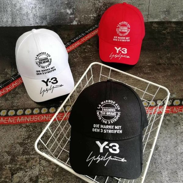 

18ss мода y-3 письмо логотип вышивка hat cap luxury street путешествия sunhat рыбалка повседневный sun hat summer спорт на открытом воздухе, Silver