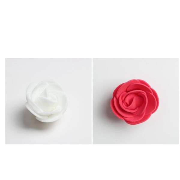 

200pcs pe foam rose flower heads artificial rose flowers red & white