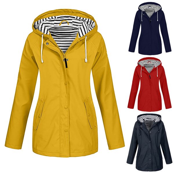 

2019 women jacket coat waterproof transition jacket outdoor hiking clothes lightweight raincoat women's raincoat camp jackets, Blue;black