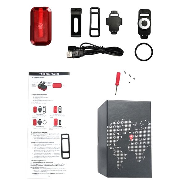 

new t630 collar mini dog gps tracker children pets kids bikes bag waterproof tracking locator standby 7 days software