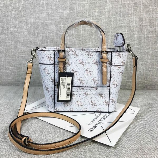 

designer- famous brand women printed fashion mini bag delaney cross pattern petite tote handbag with crossbody strap ing