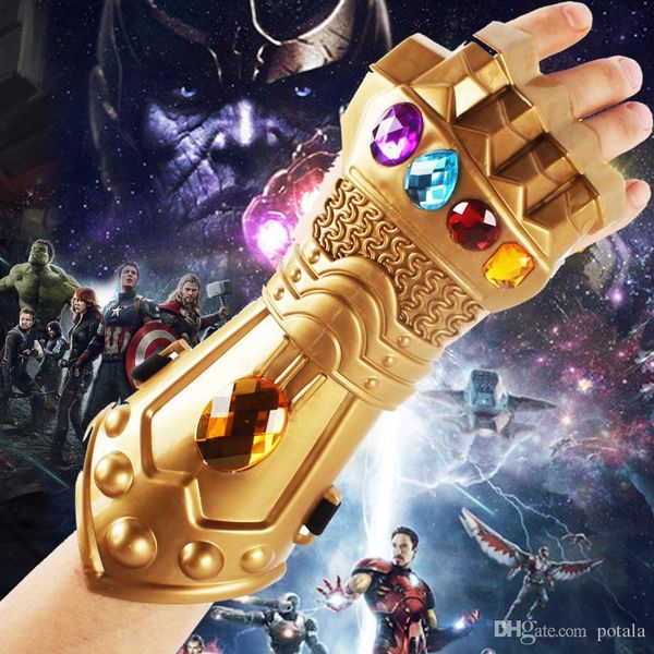 Avengers 3 Infinity War Thanos Infinity Gauntlet Gloves Halloween Xmas New Year Party Cosplay Movie Games Novelty Prop Funny Fighting Golden Most