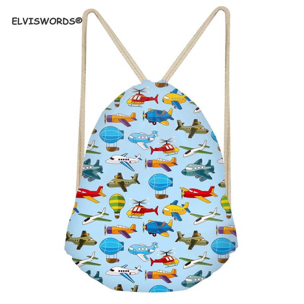 

elviswords cartoon toy printing drawstring bag outdoor travel beach storage pouch yoga gym swimming string backpack custom bags