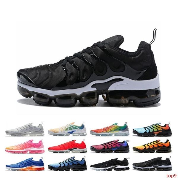 

2019 шмель tn plus мужчины кроссовки тройной черный белый закат фото синий шмеля be true обувь дизайнерская обувь спортивные тапки кроссовки