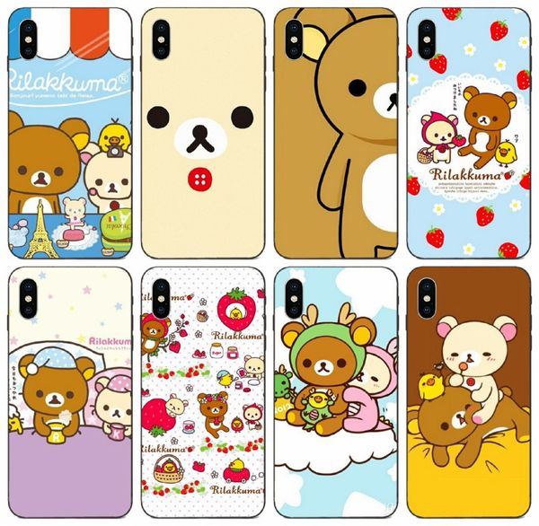 

tongtrade] rilakkuma медведь симпатичный мультфильм чехол для apple iphone 11 pro max xs 8s 7s 6s 5 samsung a80 a8s a9 чести 8 8а 20s sony