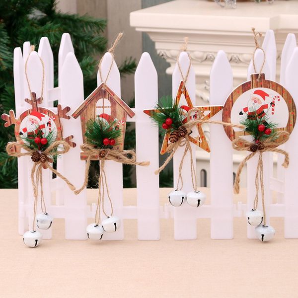 

new year ornaments christmas wind bell door hanging decoration happy new year santa claus snowmen ornaments kerst decorative
