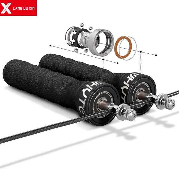 

crossfit fitness equipment jump skip rope speed ropes extra speed cable ball bearings anti-slip handle skipping jump rope