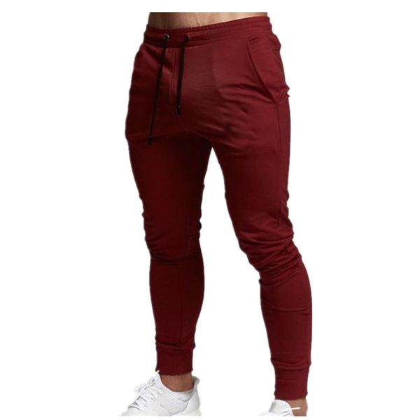

2019 spring summer and autumn new leisure fashion men fitness running long pants m-xxl, Black