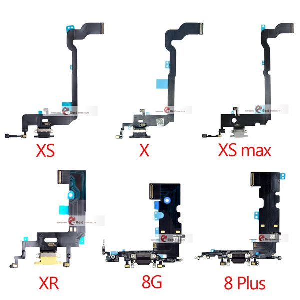 

10pcs/lot for iphone 8g 8 plus x xr xs max charger charging port usb dock connector headphone audio jack flex cable