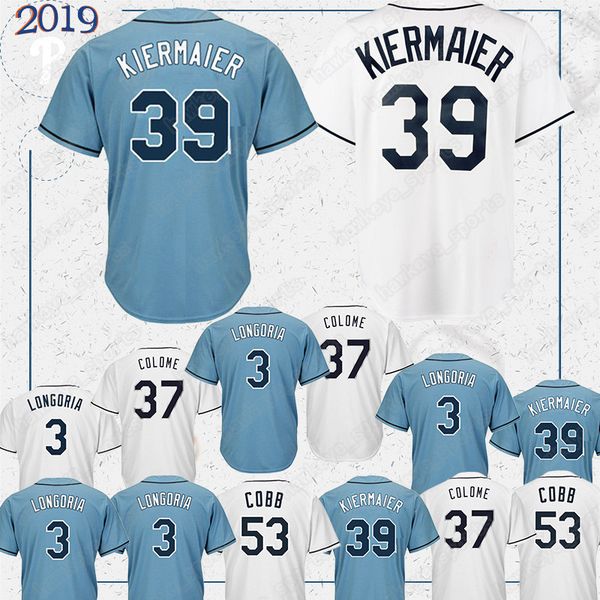 

Tampa jerseys Bay Ray 39 evin Kiermaier jersey 12 Wade Boggs 3 Evan Longoria 5 Duffy Matt shirt