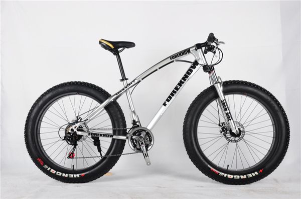 Nova marca 7/21/24/27 velocidade mountain bike 26 polegada / 20 polegada * 4.0 bicicletas de pneu gordo amortecedores de bicicleta entrega gratuita de bicicleta de neve