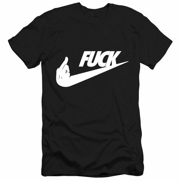 

funny fck mens tshirts middle finger patter designer t-shirt short sleeved, White;black