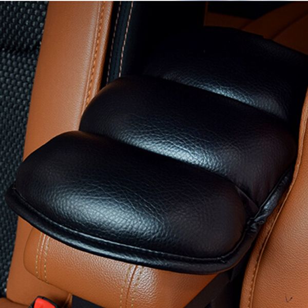 

car-styling pu leather car armrests cover pad mats for geniss juke almera primera pathfinder sentra versa altima sentra