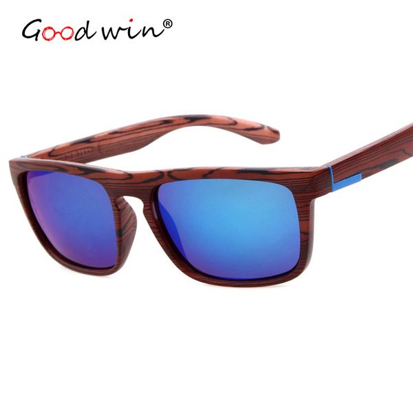 

good win new 2019 men sunglasses wood sun glasses for men women cool mirror sunglasses zonnebril heren, White;black