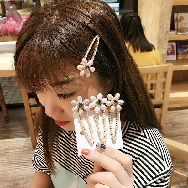 Ins Flower Girls Hair Clips Fashion Designer Hair Accessories For