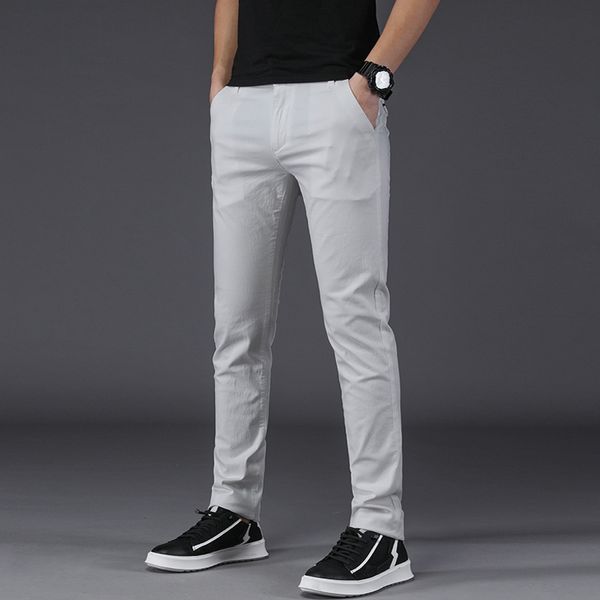 

2018 men pantalon hombre fashion men pants classic business plus size casual straight trousers suit pants, Black