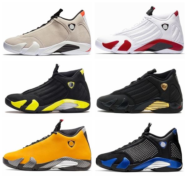 

men basketball shoes 14 14s reverse gold red candy cane last sblack toe desert sand thunder dmp jumpman sports sneakers des chaussures