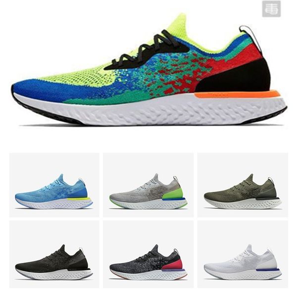 

эпическая реагировать fly вязать кроссовки мужские женские тройной черный белый синий розовый gret high quailty новейший спорт на открытом в