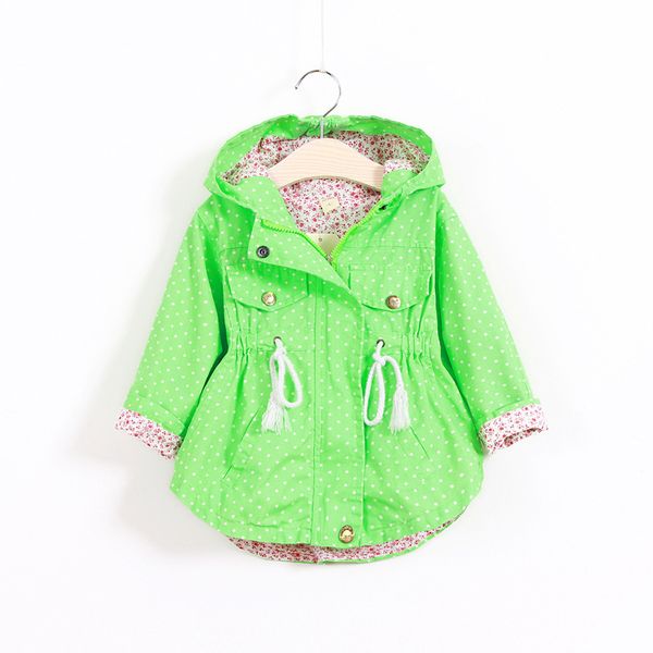 

korean girls coat cotton long sleeved hooded windbreaker jacket autumn's children's clothing, Blue;gray