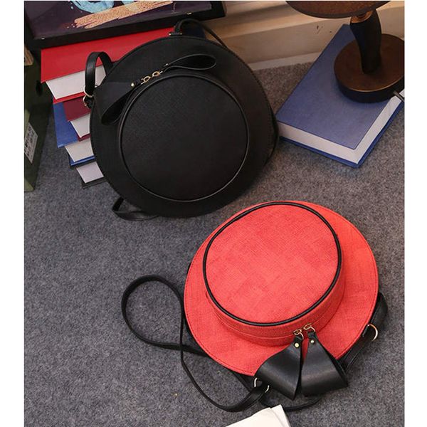 

woman mini shoulder kawaii bowknot straw round hat handbag shoulder bag