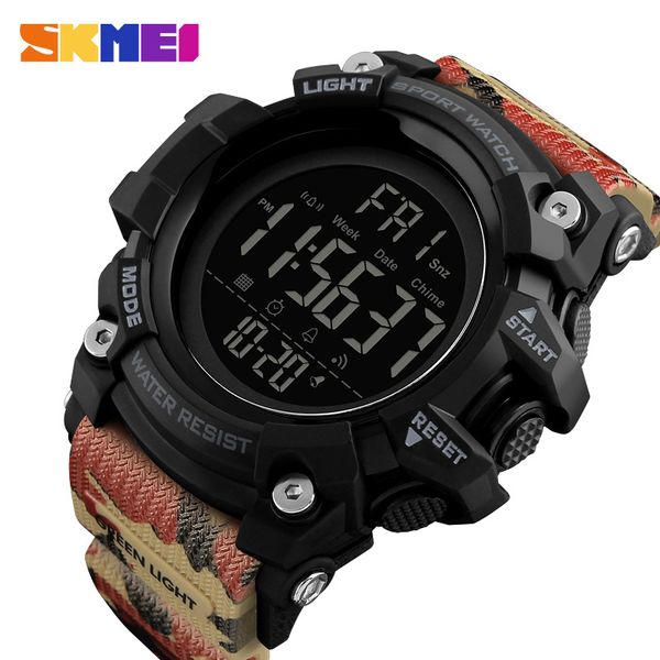

skmei waterproof men sports watches luxury brand fashion military digital watch led electronic clock men relogio masculino, Slivery;brown