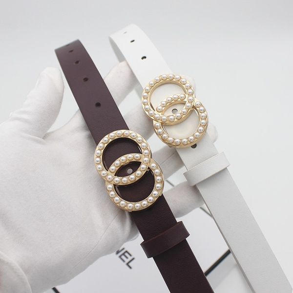 

leather pearl belt women waist black belts for jeans dresses woman pearl studded buckle girls ladies fashion decorative, Black;brown