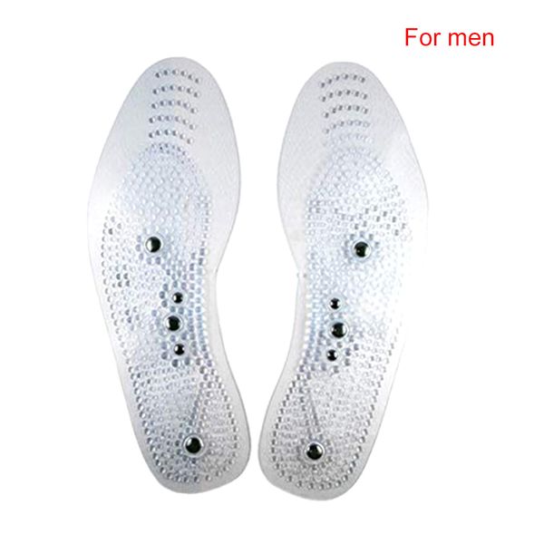 

reduce fatigue magnetic pain relief foot therapy reflexology acupressure health massage insole, Black