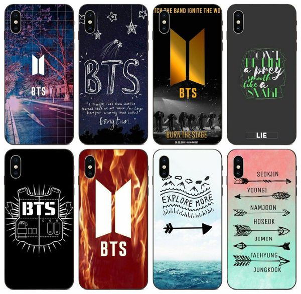 

tongtrade] painted fashion kpop bts lyrics case for iphone 11 pro max x xs xr 8s 8 7s 7 6s 6 huawei p10 plus htc desire 626 case