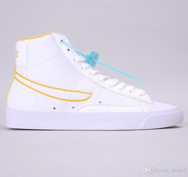 

new w mid 77 vntg we suede casual sneakers mid skateboard shoes women white yellow designer sport shoe sneakers size 36-45