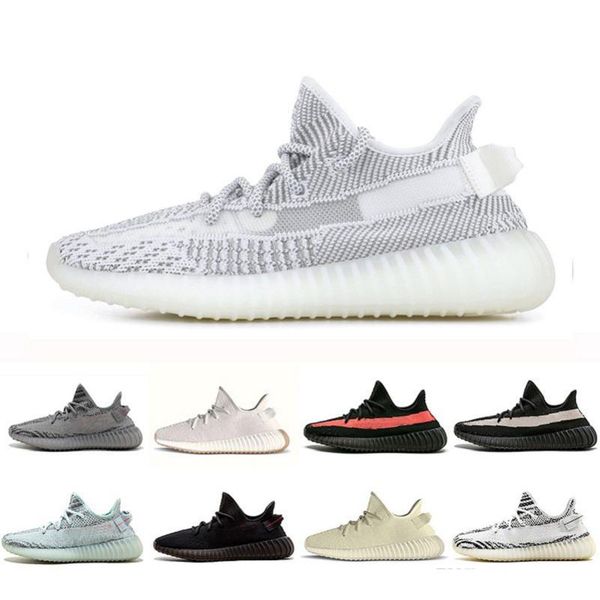 

2019Static 3M Sesame Butter Men Women Running Shoes Kanye West Beluga 2.0 Orange Bred BLUE TINT CREAM sports 36-45