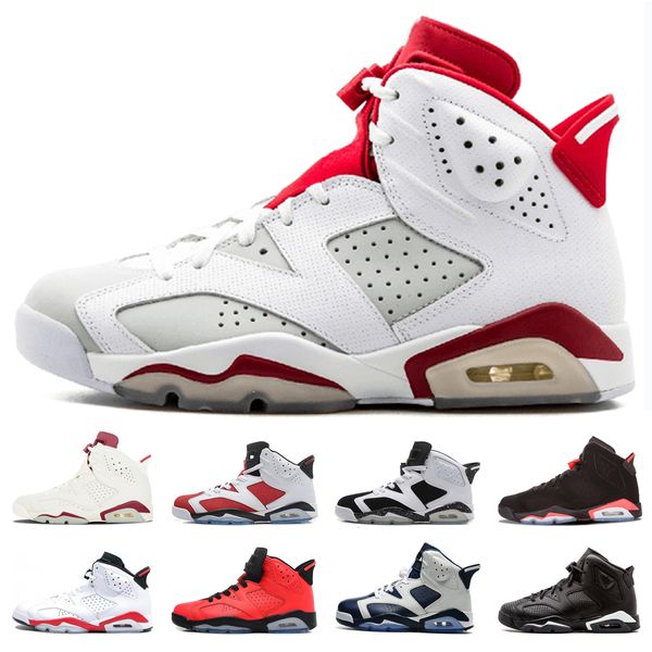 

men 6 6s basketball shoes unc black cat white infrared red carmine angry bull sport blue oreo olympic mens designer trainer sport sneakers