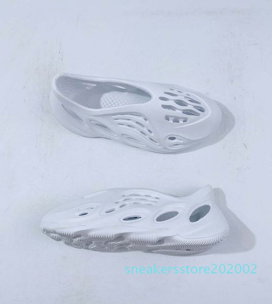 

foam runner sneaker sandals kanye west men women white red black beige clog s02