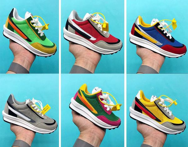 

kids shoes sacai x ldv waffle running shoes pine green triple black green gusto sacai ldv waffle childrens girls youth sneaker