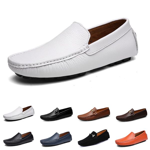 

2020 men casual shoes espadrilles triple black white brown wine red mens leather sneakers outdoor jogging walking color #15