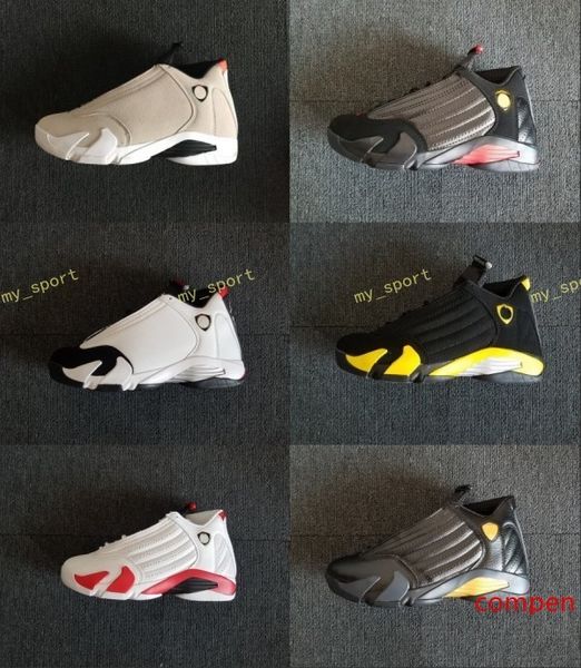 

14 xiv desert sand men basketball shoes 14s bred last sblack toe candy cane sports shoes sneakers women boots athletics shoe